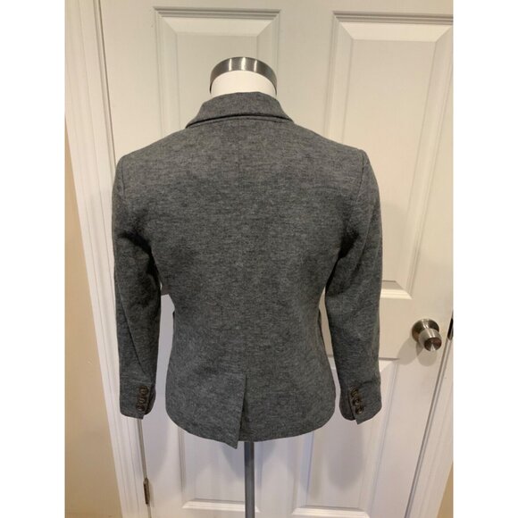 Cartonnier Gray Wool Blend 2-Button Blazer, Size 2 - Picture 4 of 6